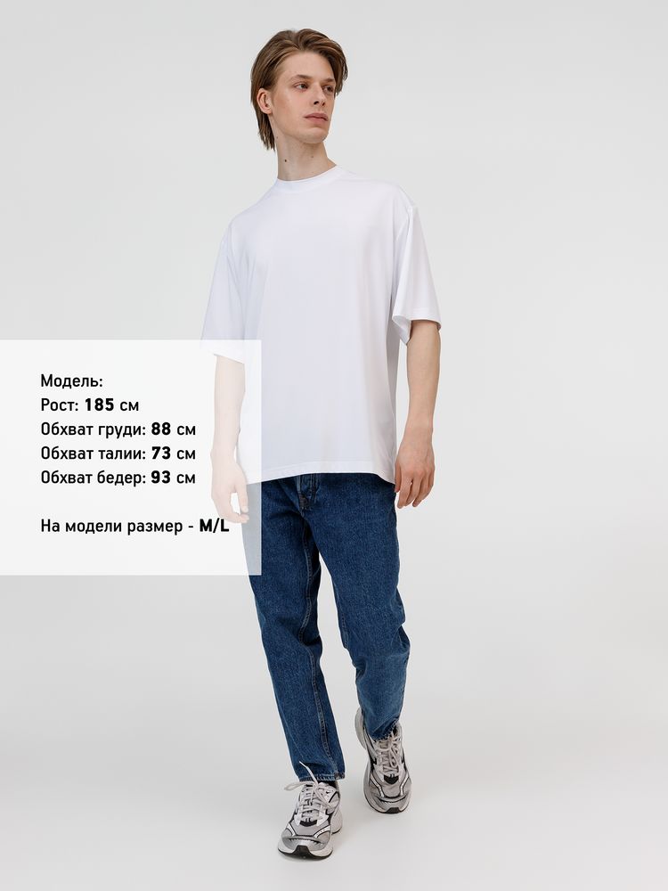 Футболка из бифлекса Morfiss, белая Футболка из бифлекса Morfiss, белая