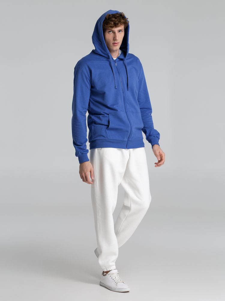 Толстовка на молнии с капюшоном Siverga 2.0, ярко-синяя Толстовка на молнии с капюшоном Siverga 2.0, ярко-синяя