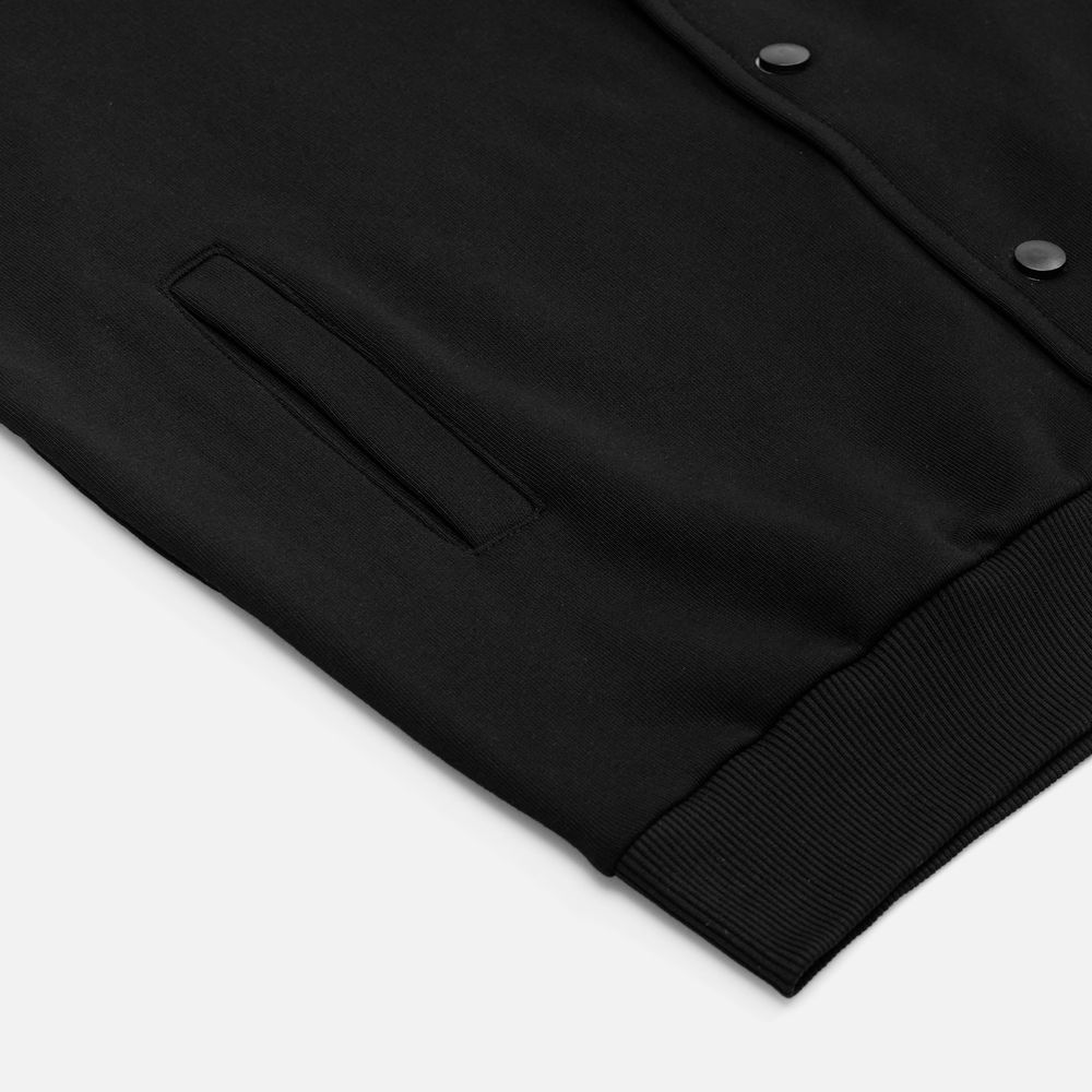 Бомбер унисекс Nuppu, черный Бомбер унисекс Nuppu, черный