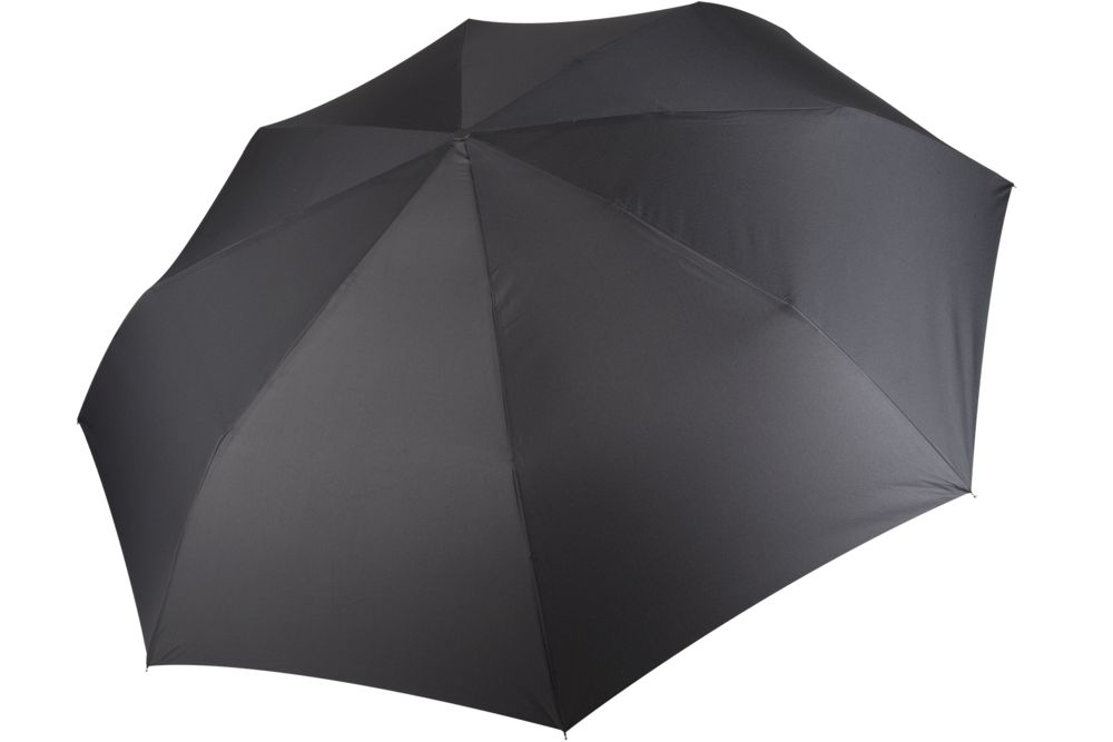 Зонт складной Unit Fiber с большим куполом, черный