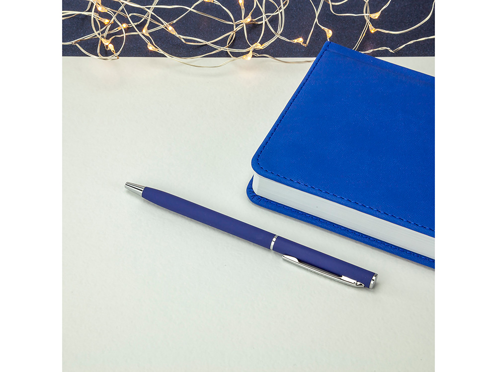 Ручка металлическая шариковая Palermo, софт-тач