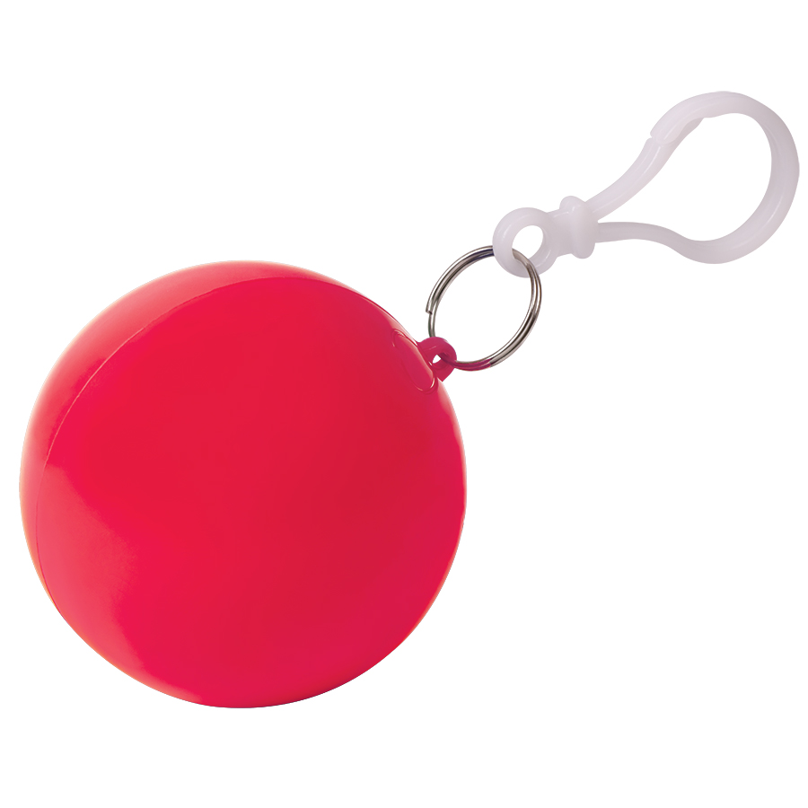 Дождевик "Promo"; красный; универсальный размер, D=6,3 см; полиэтилен, пластик