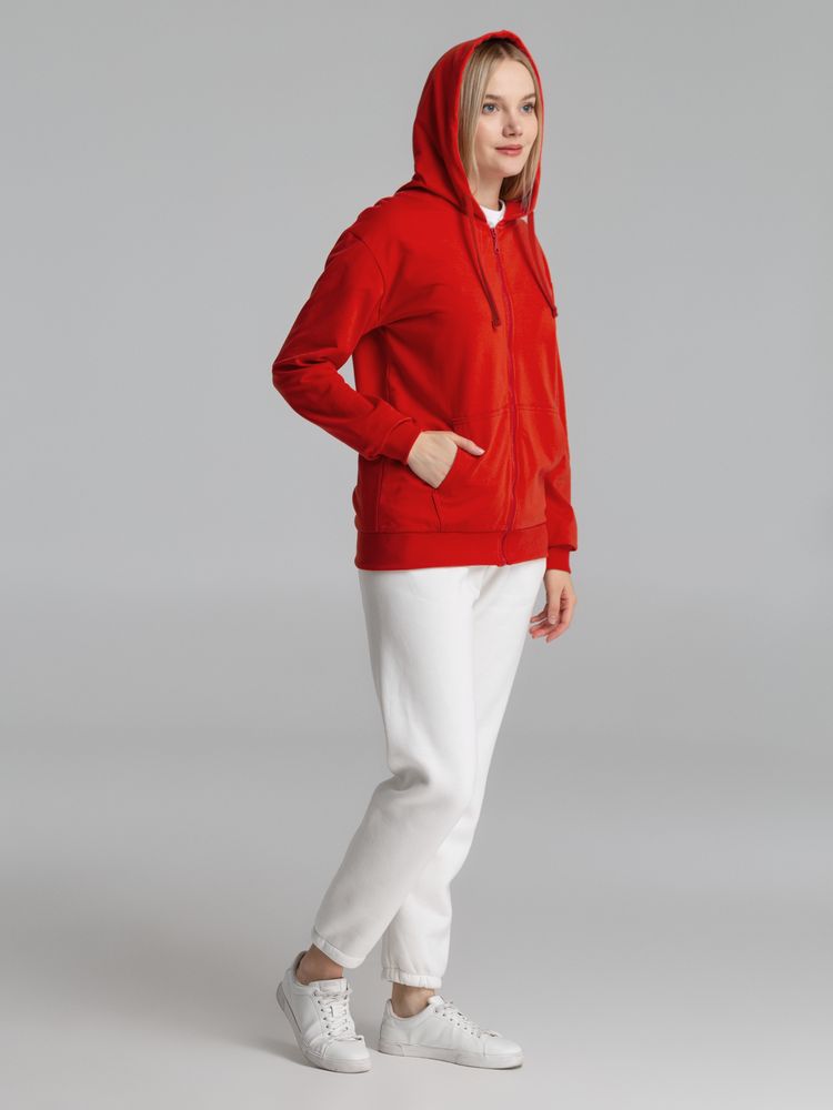 Толстовка на молнии с капюшоном Siverga 2.0, красная Толстовка на молнии с капюшоном Siverga 2.0, красная