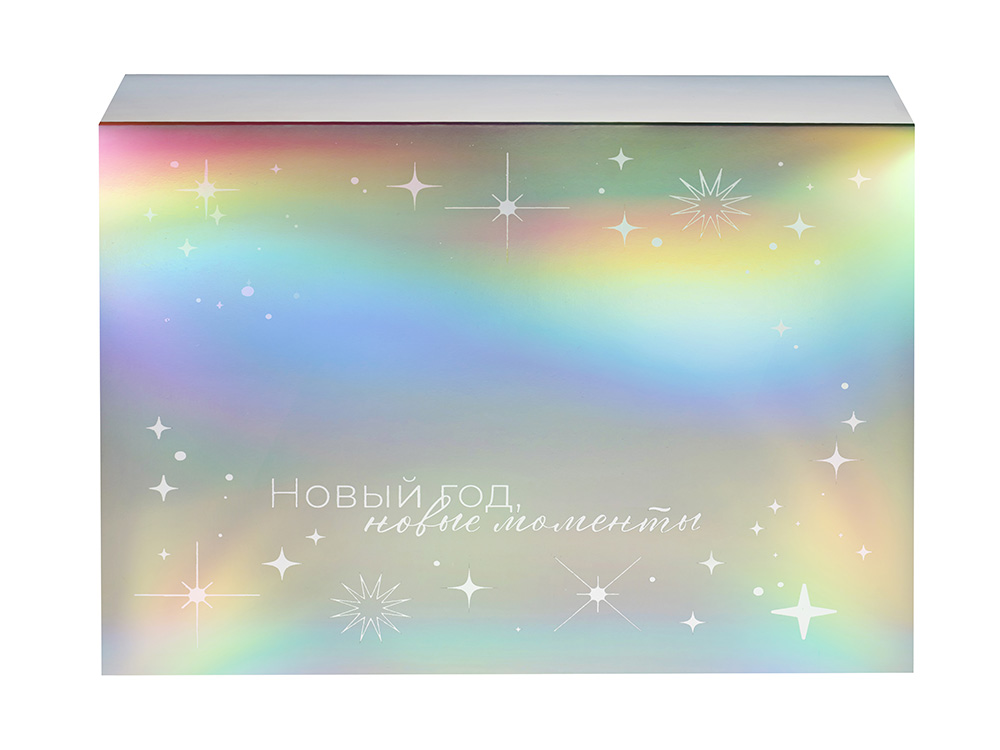 Подарочная коробка с голографическим шубером Aurora, XL