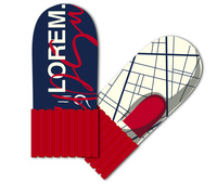 Варежки на заказ Joyful Grand, полушерсть