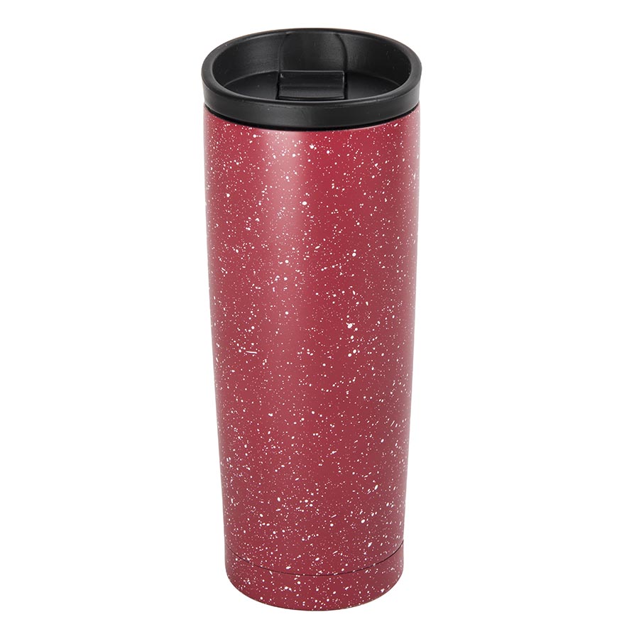 Термокружка вакуумная  SPACE;  450 мл; красный; металл/пластик