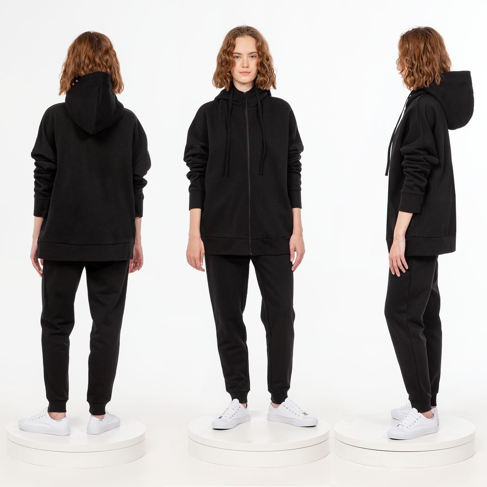 Толстовка унисекс H3, черная Толстовка унисекс H3, черная