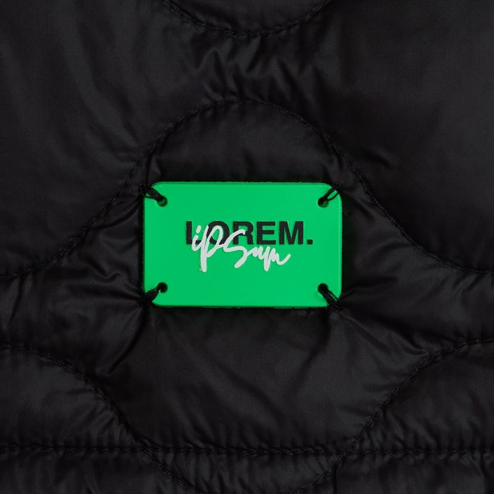 Лейбл из ПВХ Kreta, S, зеленый неон