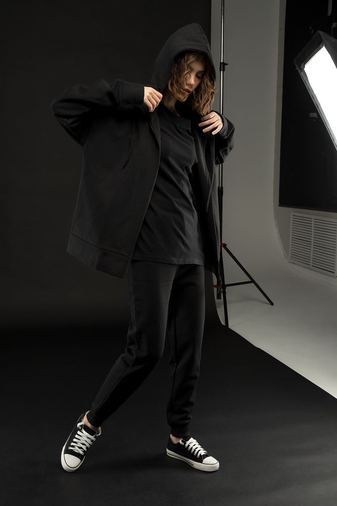 Толстовка унисекс H3, черная Толстовка унисекс H3, черная