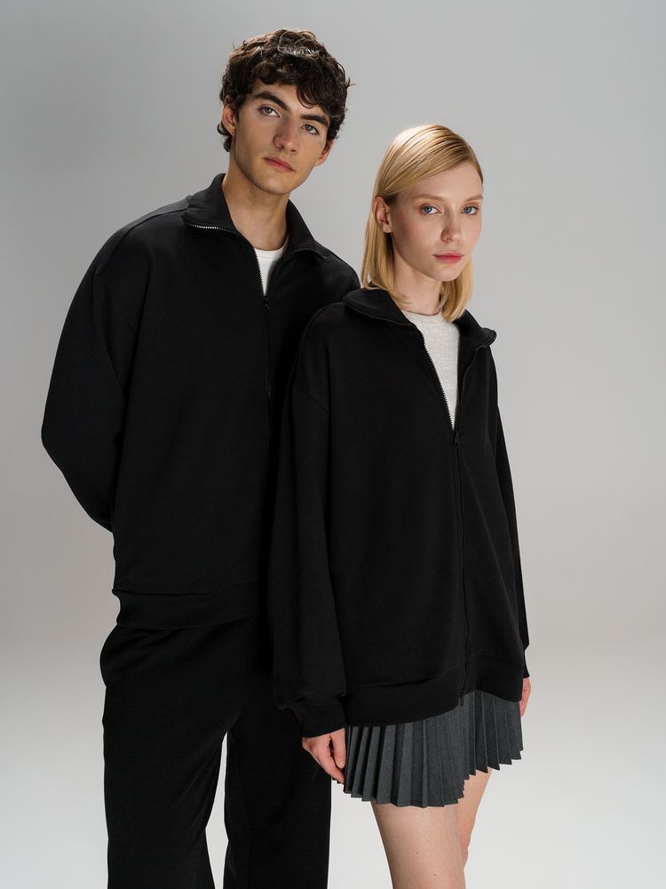 Толстовка унисекс Neofit, черная Толстовка унисекс Neofit, черная