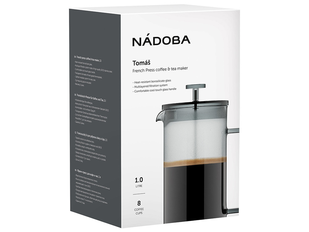 Френч-пресс TOMAS, 1 л