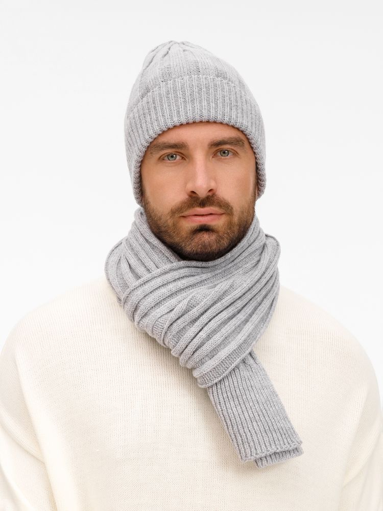 Шарф Bellish, светло-серый меланж Шарф Bellish, светло-серый меланж