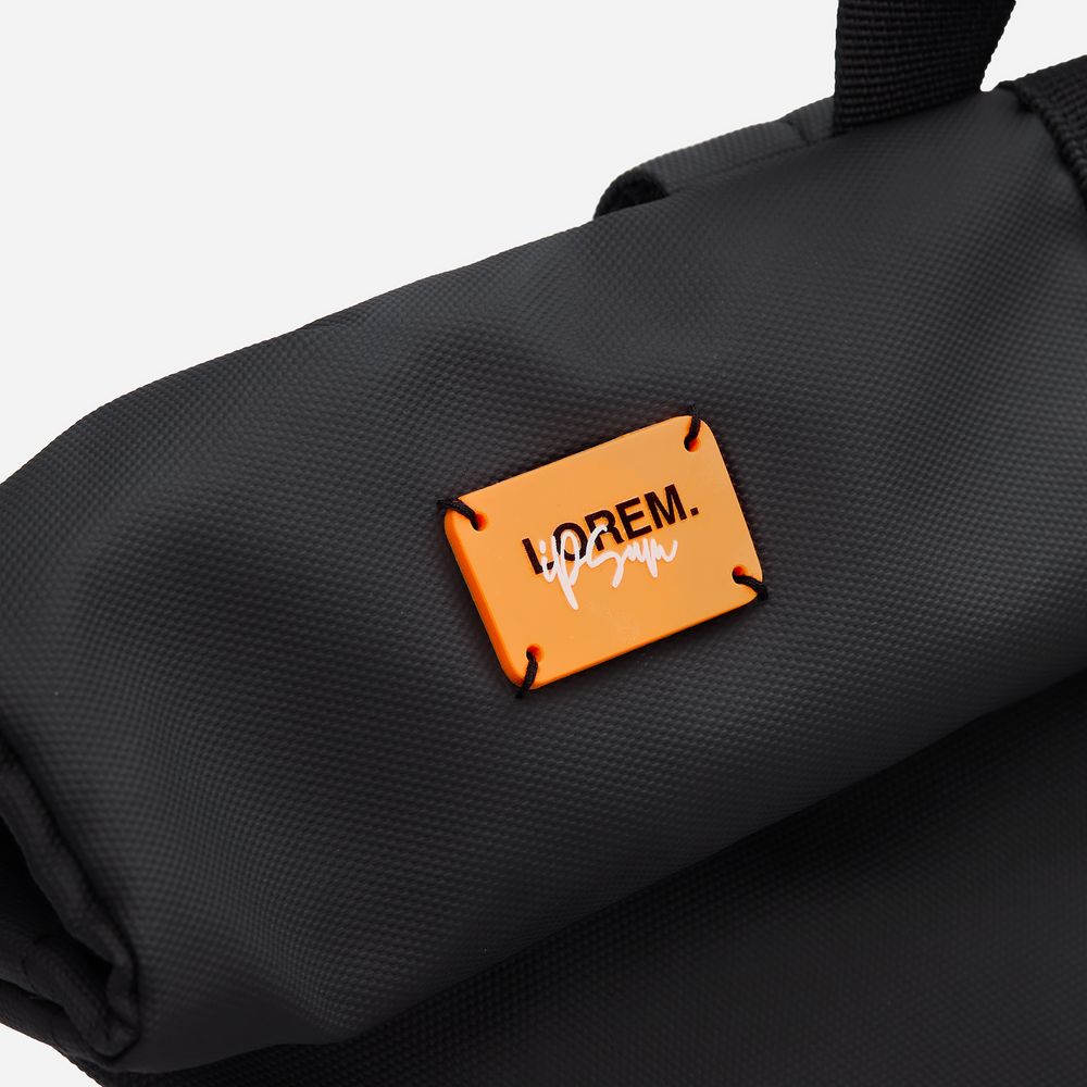 Лейбл из ПВХ Kreta, S, оранжевый неон