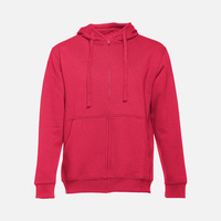 Толстовка мужская на молнии с капюшоном Amsterdam, красная