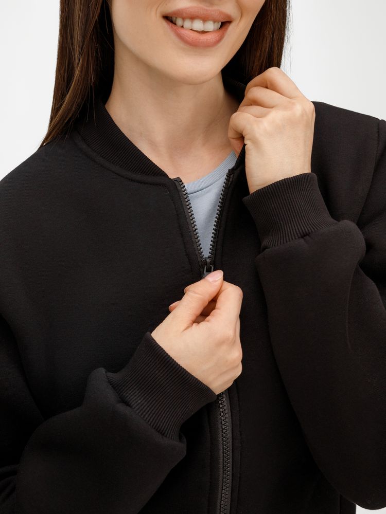 Бомбер унисекс Estado, черный Бомбер унисекс Estado, черный