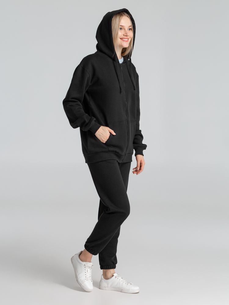 Толстовка на молнии с капюшоном Siverga Heavy 2.0, черная Толстовка на молнии с капюшоном Siverga Heavy 2.0, черная