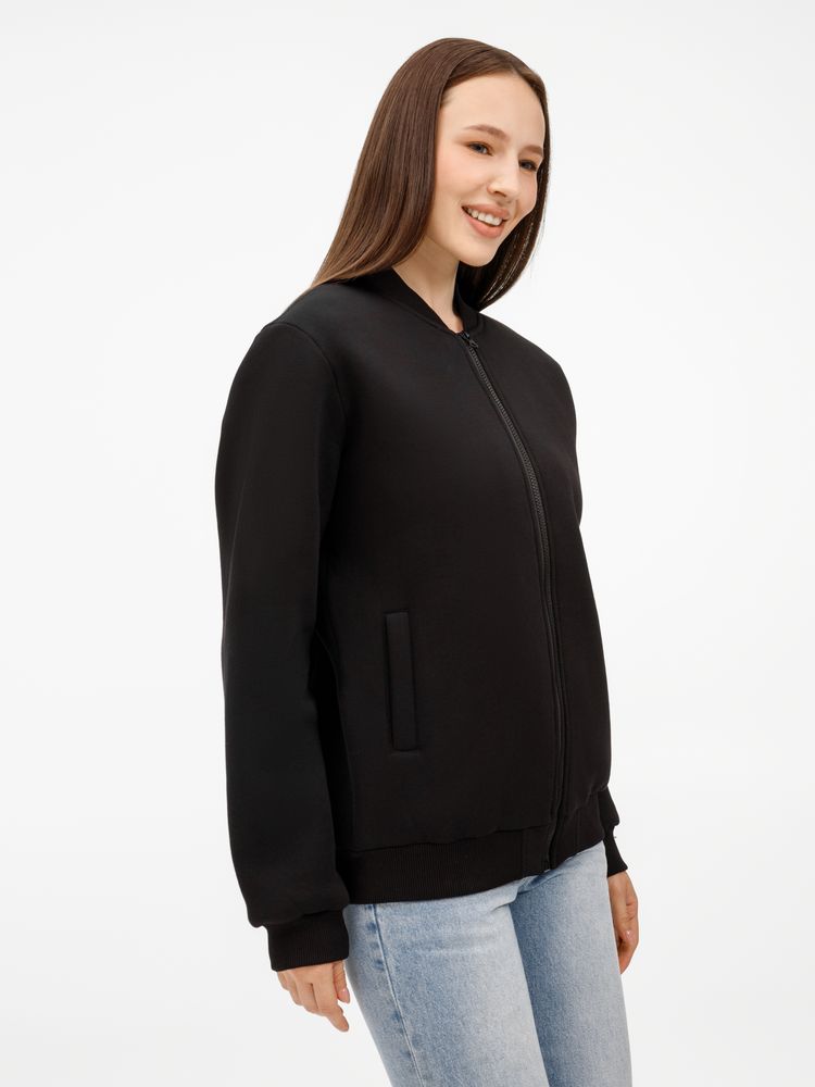 Бомбер унисекс Estado, черный Бомбер унисекс Estado, черный