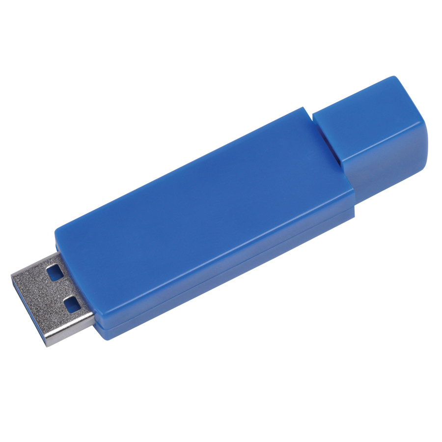 USB flash-карта "Twist" (8Гб),синяя, 6х1,7х1см,пластик