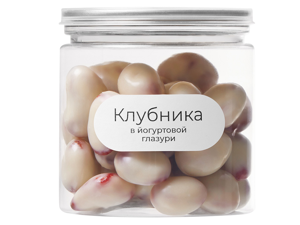 Клубника в йогуртовой глазури Glazura, 140 гр Клубника в йогуртовой глазури Glazura, 140 гр