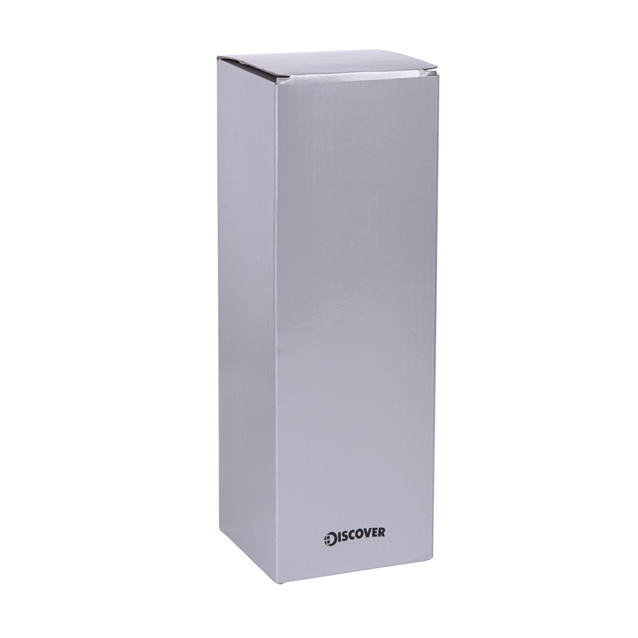 Термокружка дорожная вакуумная  DISCOVER; 450 мл; синий,  пластик, металл