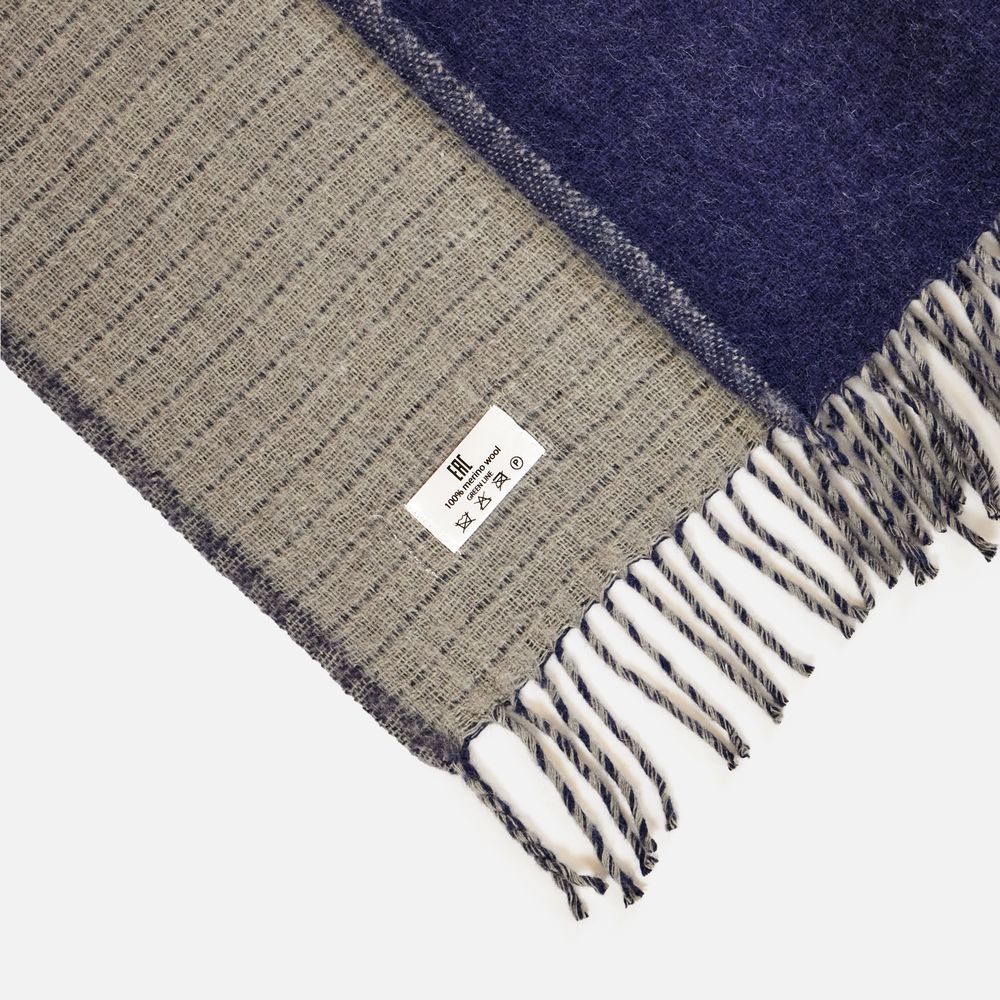 Плед Devika, синий с серым Плед Devika, синий с серым