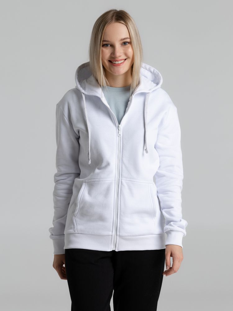 Толстовка на молнии с капюшоном Siverga Heavy 2.0, белая Толстовка на молнии с капюшоном Siverga Heavy 2.0, белая