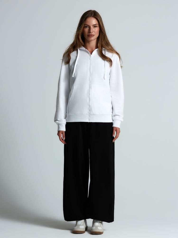 Толстовка на молнии с капюшоном Siverga 2.0, белая Толстовка на молнии с капюшоном Siverga 2.0, белая