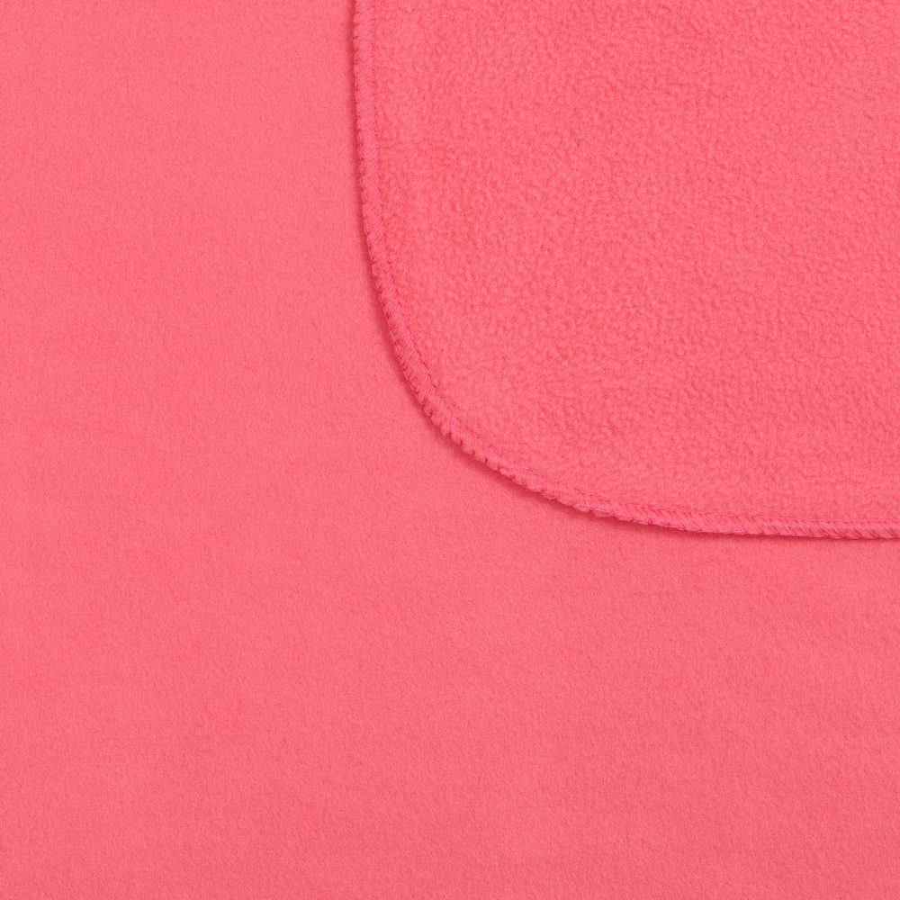 Флисовый плед Warm&Peace, розовый (коралловый)