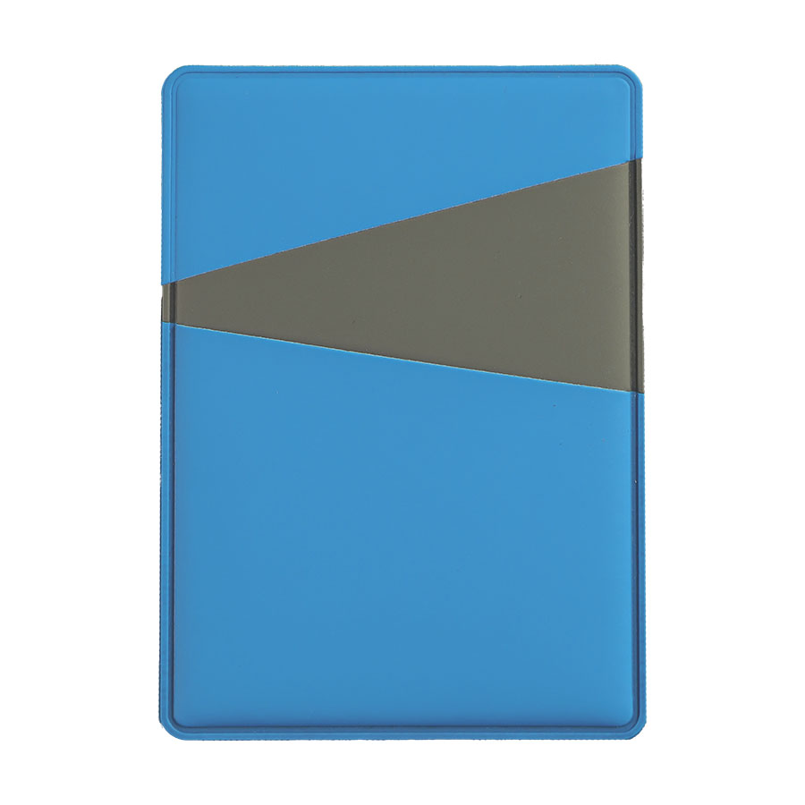 Чехол для карт Simply с тремя косыми карманами, черный/серый, PU