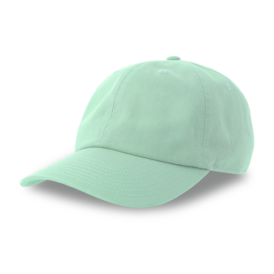 Бейсболка "DAD HAT-S", 6 клиньев, металлическая застежка, мятный, 100% хлопок, 270 г/м2