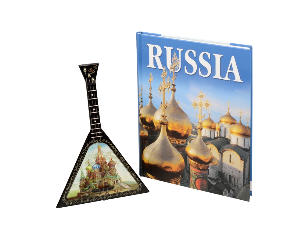 Подарочный набор Музыкальная Россия: балалайка, книга РОССИЯ