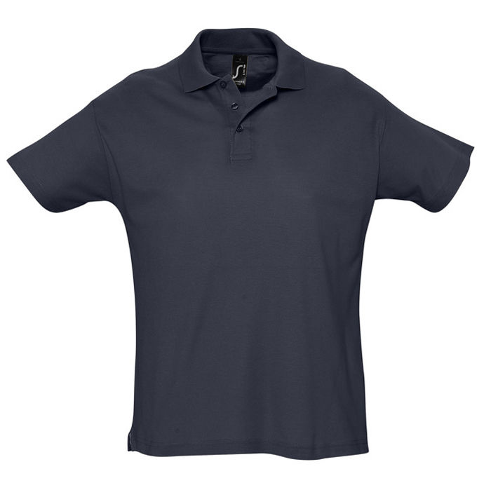 Рубашка поло мужская SUMMER II, тёмно-синий, M, 100% хлопок, 170 г/м2