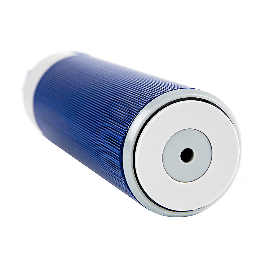 Bluetooth колонка с зарядным устройством(2000mAh) и моноподом"Turbo Tube",синий с серым,18х5,5х5,3см