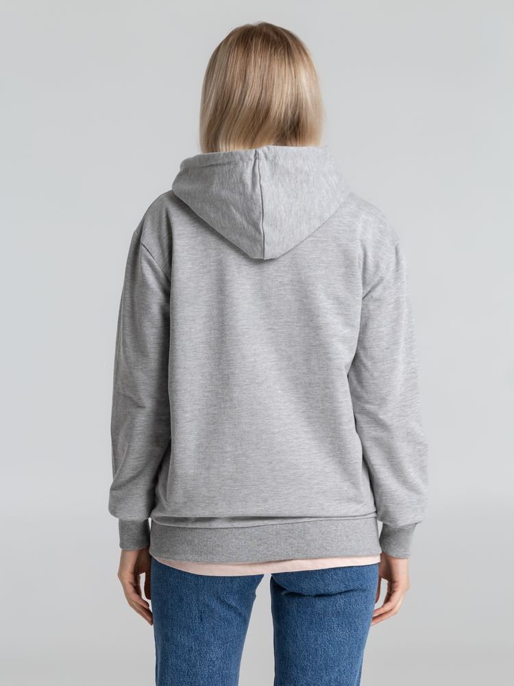 Толстовка на молнии с капюшоном Siverga 2.0, серый меланж Толстовка на молнии с капюшоном Siverga 2.0, серый меланж