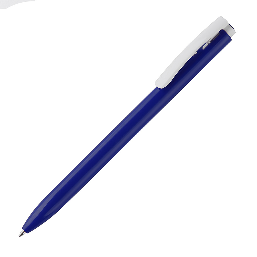 ELLE, ручка шариковая, темно-синий/белый, пластик
