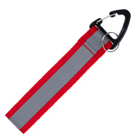 Светоотражающий брелок Flashline, серый с зеленым