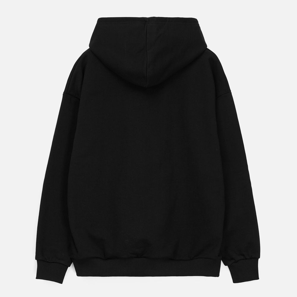 Худи унисекс оверсайз Daylero, черное