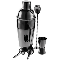 Набор для приготовления коктейлей Pourpour, медный с серебристой линией