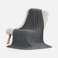 Плед Eloisa, темно-синий (кобальт)