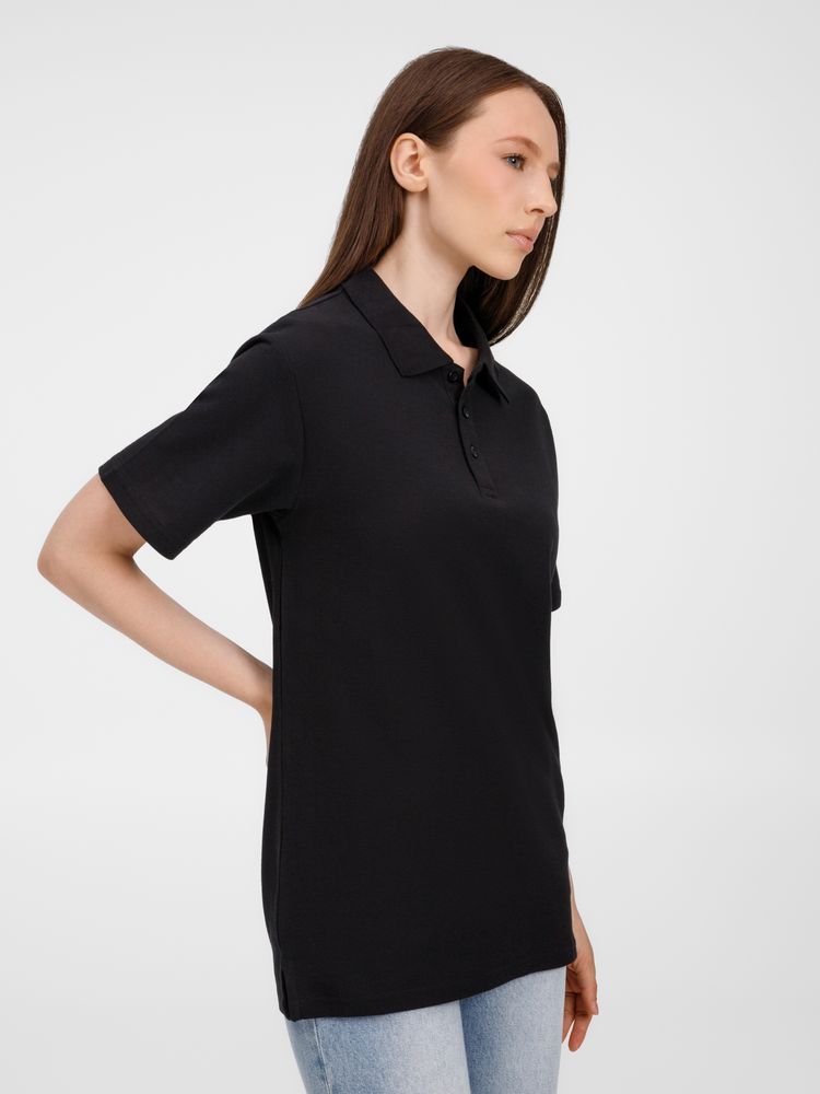 Рубашка поло унисекс Tervise, черная