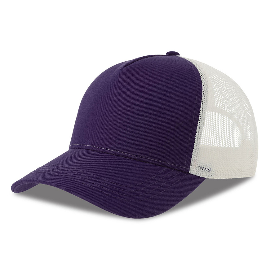 Бейсболка RAPPER COTTON-S, п. заст, 5 клин, лиловый/чёрный, 100% хлопок/100% полиэстер, 280 г/м2
