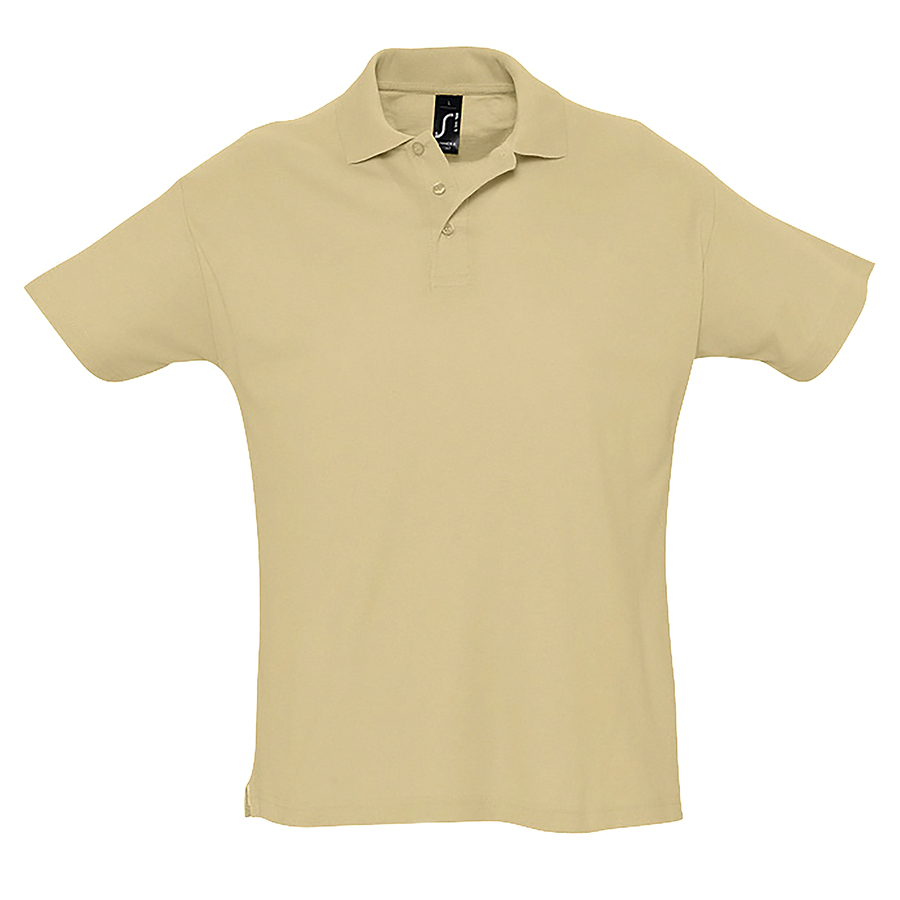 Рубашка поло мужская SUMMER II, песочный, 2XL, 100% хлопок, 170 г/м2