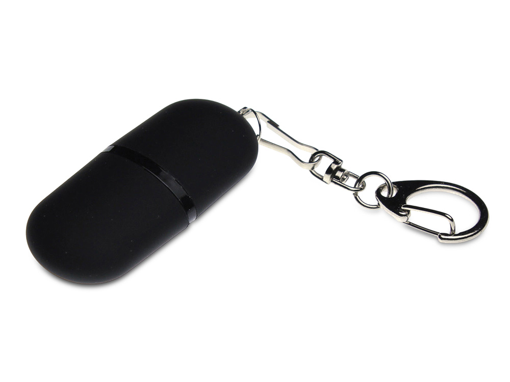 USB 2.0- флешка Goutte Soft-touch на 32 Гб каплевидной формы