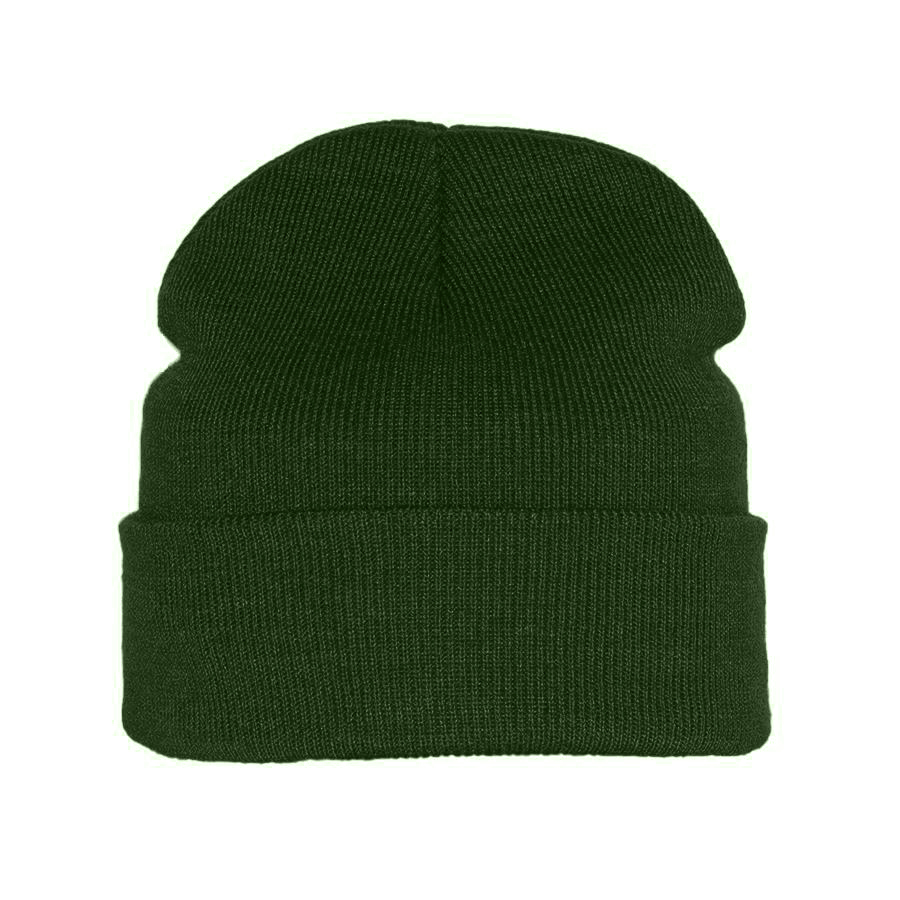 Шапка вязаная двойная "Essential", с отворотом, темно-серый меланж,100% акрил