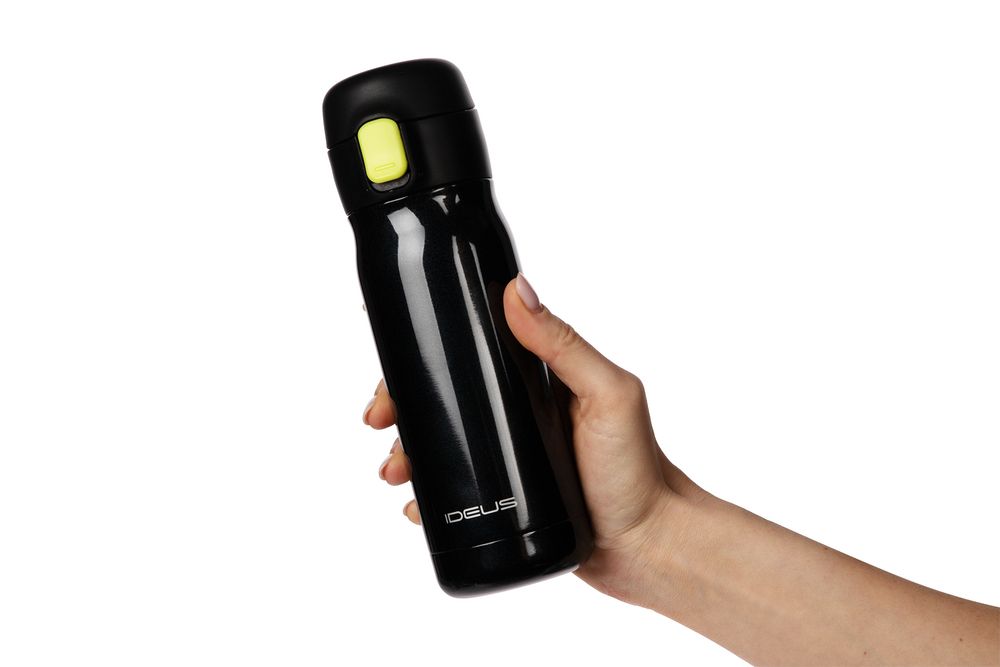 Термобутылка One Touch, черная Термобутылка One Touch, черная
