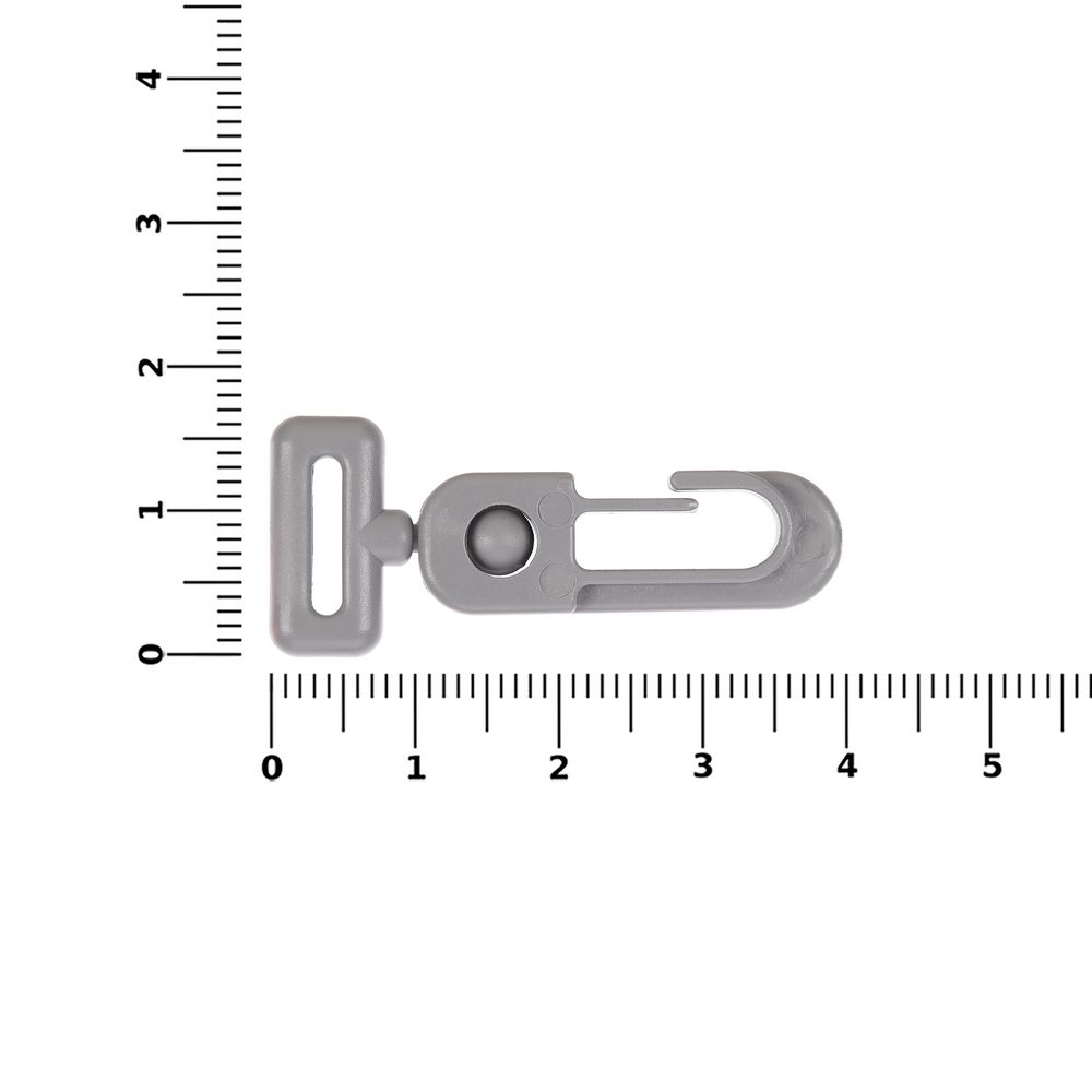 Застежка-карабин Сarabine, S, серый