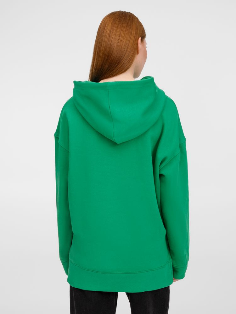 Худи оверсайз унисекс Tolla, зеленое