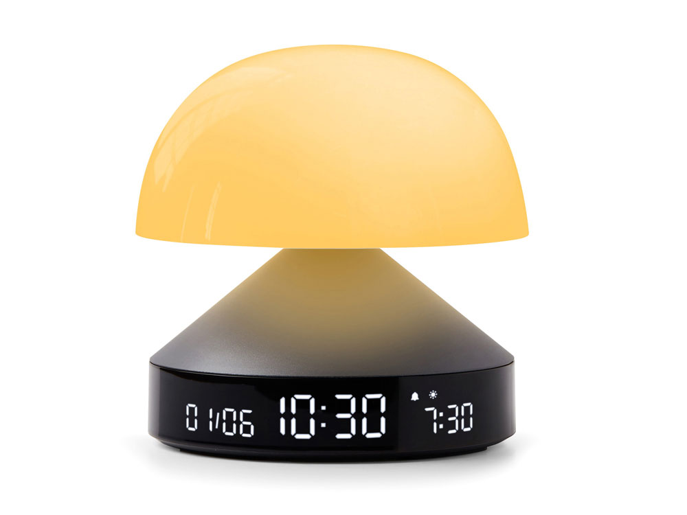 Светильник с часами и световым будильником Mina Sunrise