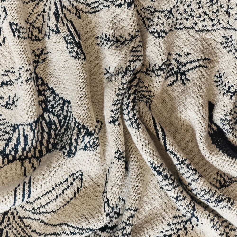 Плед Savanna, белый с синим Плед Savanna, белый с синим