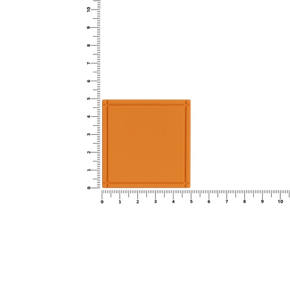 Лейбл из ПВХ Dzeta, L, оранжевый